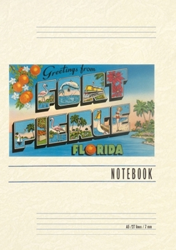 Paperback Vintage Lined Notebook Greetings from Fort Pierce, Florida Book