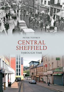 Paperback Central Sheffield Through Time Book