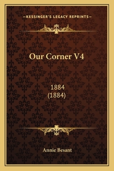 Paperback Our Corner V4: 1884 (1884) Book