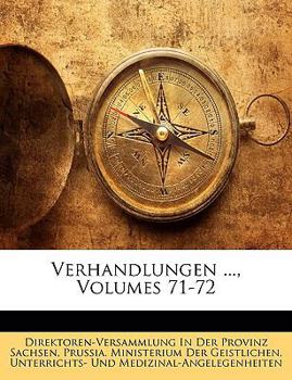 Paperback Verhandlungen ..., Volumes 71-72 [German] Book