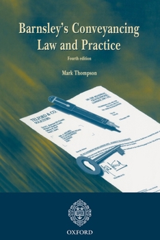 Paperback Barnsley's Conveyancing Law and Practice Book