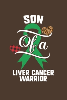 Son Of A Liver Cancer Warrior: Liver Cancer Awareness Leopard Buffalo Plaid Family Gift