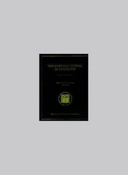 Hardcover American Journal of Psychiatry 1844-1994 Book
