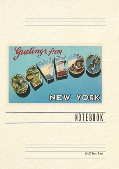 Vintage Lined Notebook Greetings from Oswego, New York