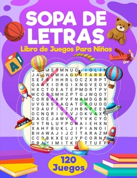 Paperback Sopa de Letras: Libro de Juegos Para Niños [Spanish] Book