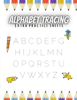 Paperback Alphabet Tracing Extra Practice Sheets Book