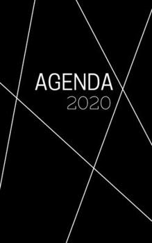 Paperback Agenda 2020: Agenda noir petit format de poche de janvier ? d?cembre 2020, semainier 7 jours par double page, aper?u hebdomadaire e [French] Book