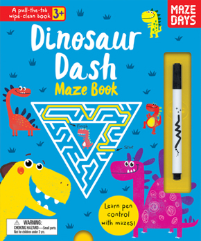 Hardcover Dinosaur Dash Maze Book