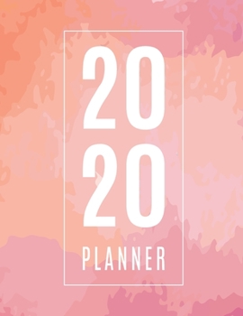 2020 Planner: Monthly and Weekly Calendar Organizer and Diary for Busy People with Big Plans | Large Horizontal Planner (Shades of Coral)