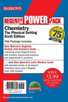 Paperback Regents Chemistry Power Pack: Let's Review Chemistry + Regents Exams and Answers: Chemistry Book