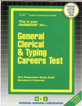 Spiral-bound General Clerical & Typing Careers Test Book