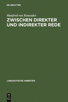 Hardcover Zwischen direkter und indirekter Rede [German] Book