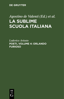 Hardcover Poeti, Volume 4: Orlando Furioso [Italian] Book
