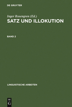 Hardcover Satz und Illokution [German] Book