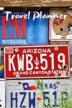 Travel Planner - license plate cover 6x9inch; itinerary planner