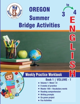 Paperback GRADE 3 TO 4 : OREGON Summer English Bridge Activities Book