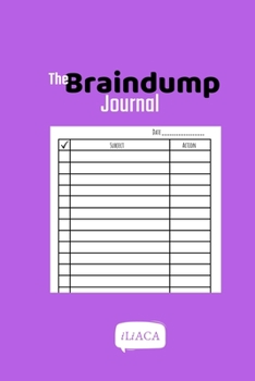 Paperback The Braindump Journal: Purple Cover Book