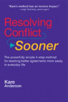 Paperback Resolving Conflict Sooner Book