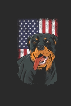Rottweiler USA: Rottweiler Dogs Notebook, Dotted Bullet (6" x 9" - 120 pages) ~ Animal Themed Notebook for Daily Journal, Diary, and Gift