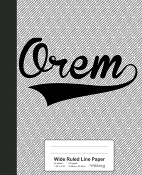 Paperback Wide Ruled Line Paper: OREM Notebook Book