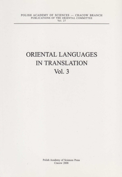 Oriental Languages in Translation: Vol. 3