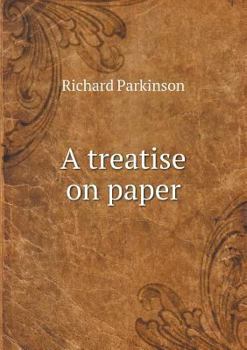 Paperback A treatise on paper Book