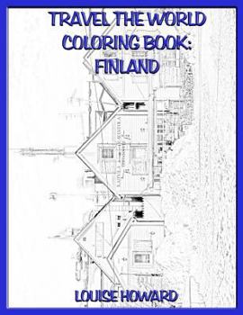 Paperback Travel the World coloring book: Finland Book