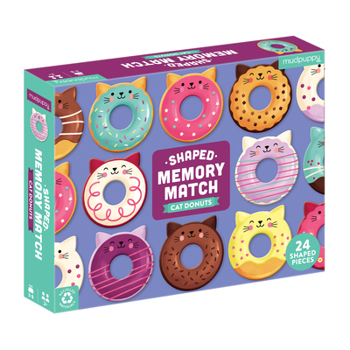 Board Game Cat Donuts Shaped Memory Match Book