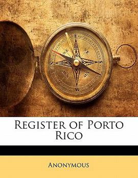 Paperback Register of Porto Rico Book
