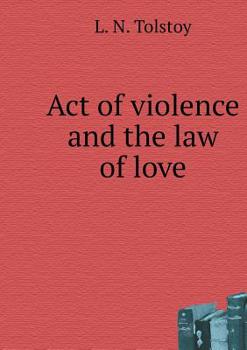 Paperback Act of violence and the law of love [Russian] Book
