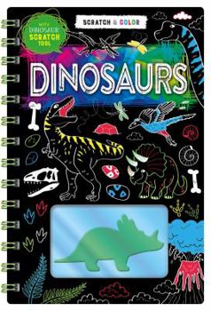 Spiral-bound Scratch Art: Dinosaurs Book
