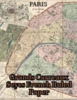 Paperback Grands Carreaux Seyes French Ruled Paper Book