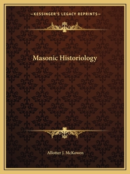 Paperback Masonic Historiology Book