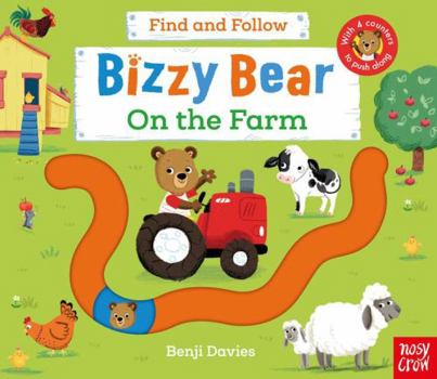 Paperback Bizzy Bear: Find and Follow on the Farm Book