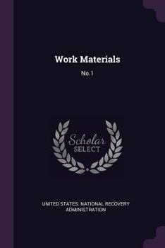 Paperback Work Materials: No.1 Book