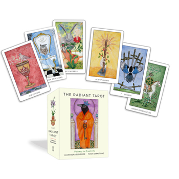 Paperback The Radiant Tarot: Pathway to Creativity (78 Cards, Full-Color Guide Book, Deluxe Keepsake Box) Book
