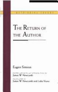 The Return of the Author (Rethinking Theory) - Book  of the Rethinking Theory