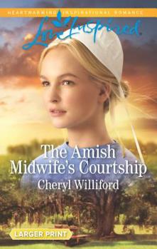 Mass Market Paperback The Amish Midwife's Courtship [Large Print] Book