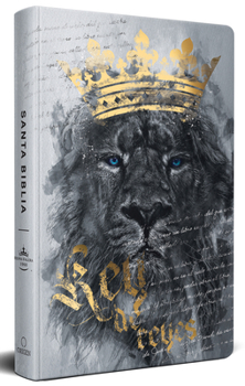 Hardcover Biblia Rvr60 Letra Grande Tamaño Manual, Tapa Dura León Rey de Reyes / Spanish B Ible Rvr60 Handy Size Large Print Hardcover Lion King of Kings [Spanish] Book
