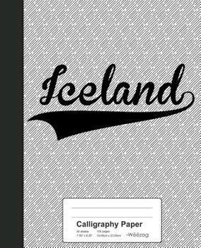 Paperback Calligraphy Paper: ICELAND Notebook Book