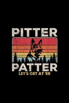 Paperback Pitter Patter German Shepherd Dog: Notebook Journal Composition Blank Lined Diary Notepad 120 Pages Paperback White SnowFlake Holidays Book