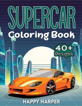Paperback Supercar Coloring [Large Print] Book