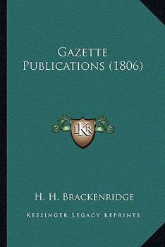 Paperback Gazette Publications (1806) Book