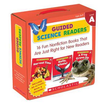 Hardcover Guided Science Readers: Level a (Parent Pack): 16 Fun Nonfiction Books That Are Just Right for New Readers [With Sticker(s) and Activity Book] Book