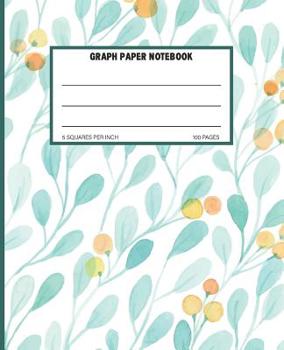 Paperback Graph Paper Notebook: Quad Ruled Grid Paper Math and Science Composition Notebook 100 Sheets 5 Squares Per Inch Book
