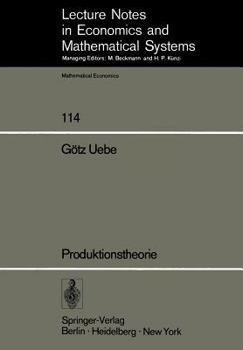 Paperback Produktionstheorie [German] Book