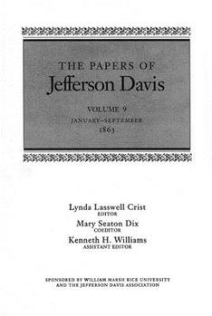 Hardcover The Papers of Jefferson Davis: January-September 1863 Book