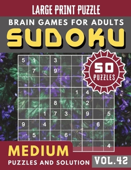 Paperback Sudoku Medium: suduko puzzle books for adults large print - suduko for adults medium difficulty for Senior, mom, dad Large Print (Sud [Large Print] Book