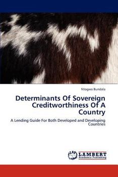 Paperback Determinants of Sovereign Creditworthiness of a Country Book