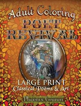 Paperback Adult Coloring: Poet Revival [Large Print] Book